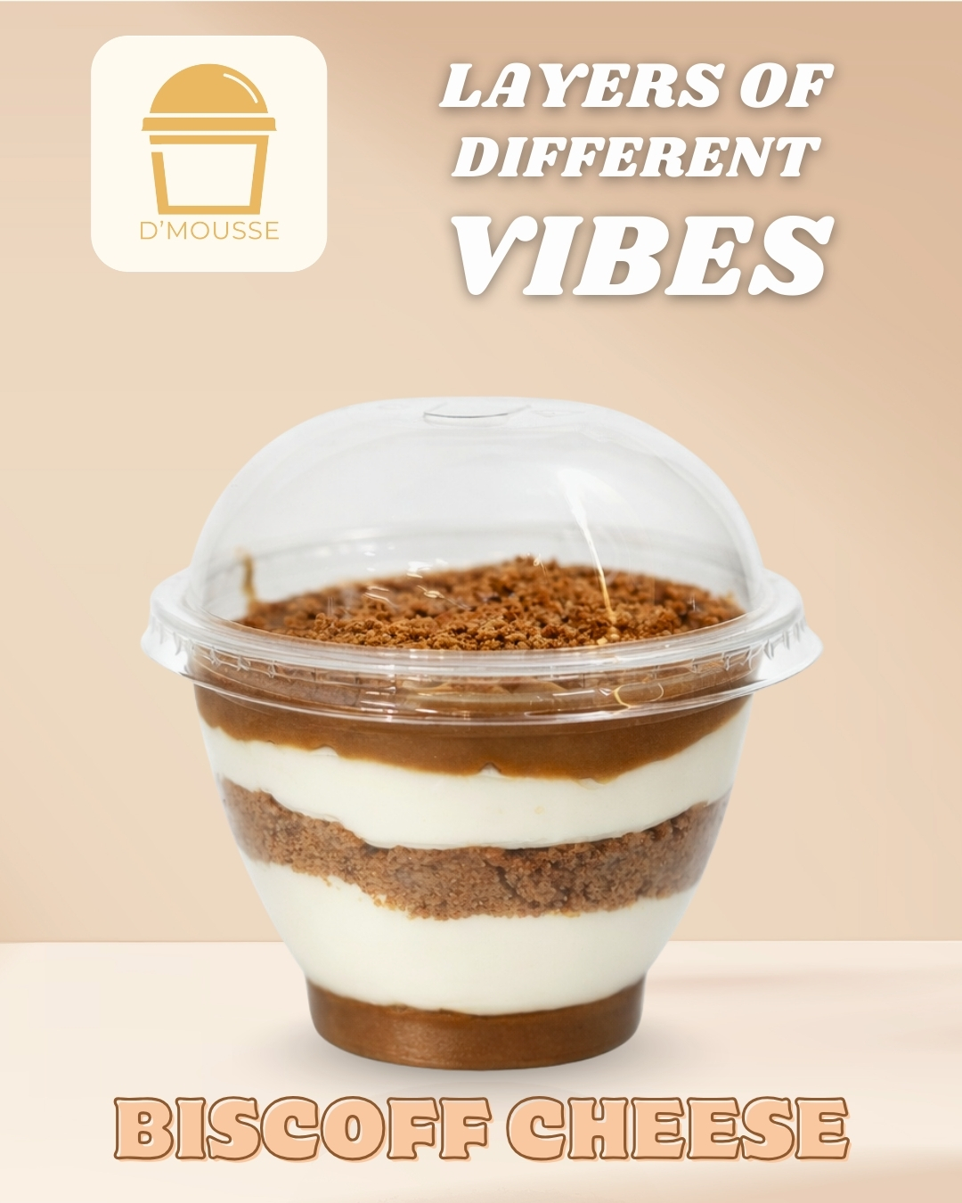 Biscoff Cheese mousse dessert